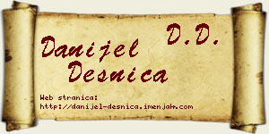 Danijel Desnica vizit kartica